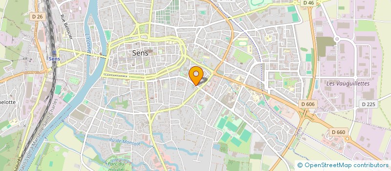 localisation de l'entreprise MADAME DELPHINE POUTHE à SENS