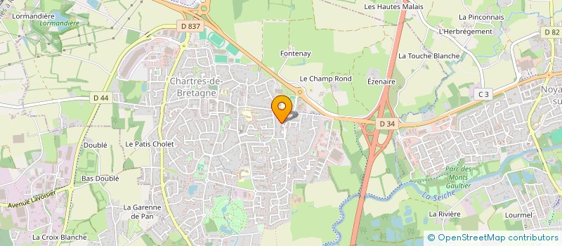 localisation de l'entreprise MADAME DELPHINE PROD'HOMME  CHARTRES-DE-BRETAGNE