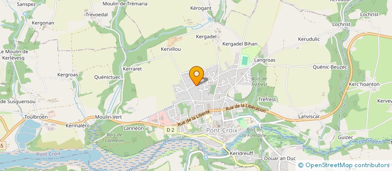 localisation de l'entreprise MADAME DELPHINE PRONIER  PONT-CROIX