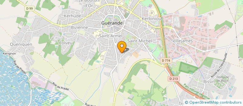 localisation de l'entreprise MADAME DELPHINE PROST  GUERANDE