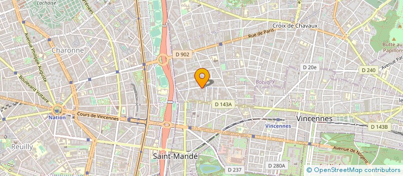 localisation de l'entreprise MADAME DELPHINE QUEMENER à MONTREUIL