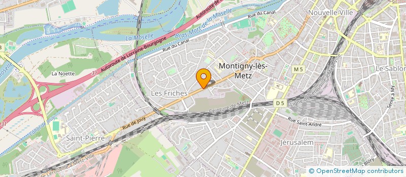 localisation de l'entreprise MADAME DELPHINE QUIN  MONTIGNY-LES-METZ