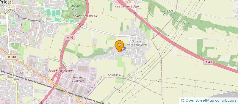 localisation de l'entreprise MADAME DELPHINE QUINET  SAINT-PRIEST