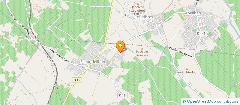 localisation de l'entreprise MADAME DELPHINE RAGUES  ESPONDEILHAN