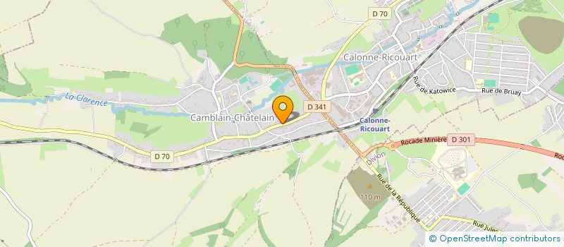 localisation de l'entreprise MADAME DELPHINE RANCON  CAMBLAIN-CHATELAIN