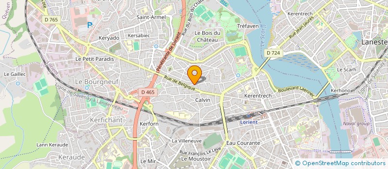 localisation de l'entreprise MADAME DELPHINE RANSON  LORIENT