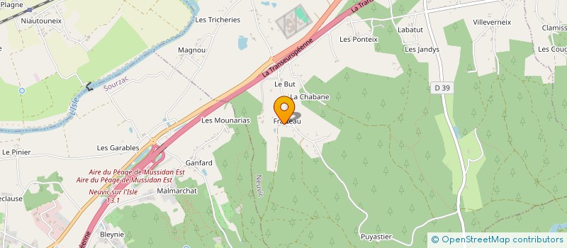 localisation de l'entreprise MADAME DELPHINE RATOUIT  NEUVIC