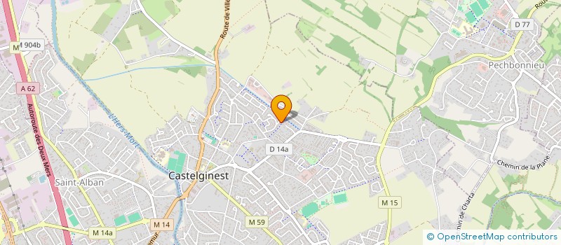 localisation de l'entreprise MADAME DELPHINE RAY  CASTELGINEST