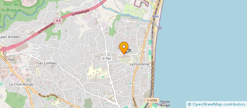 localisation de l'entreprise MADAME DELPHINE RAYNAUD  ANTIBES