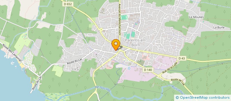 localisation de l'entreprise MADAME DELPHINE REFEYTON  PARENTIS-EN-BORN