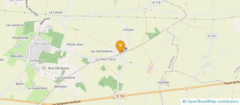 localisation de l'entreprise MADAME DELPHINE REMIGEREAU  MORAGNE