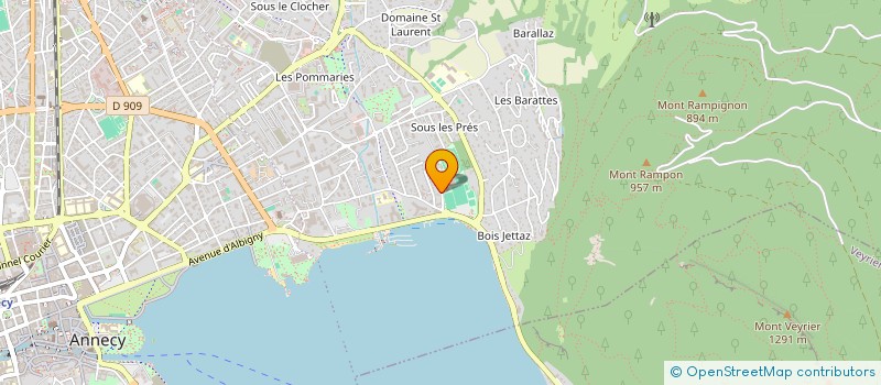 localisation de l'entreprise MADAME DELPHINE REY-MILLET à ANNECY