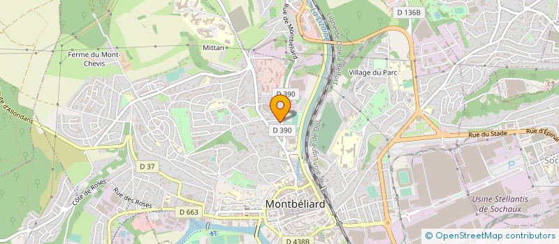 localisation de l'entreprise MADAME DELPHINE RIBATTO à MONTBELIARD