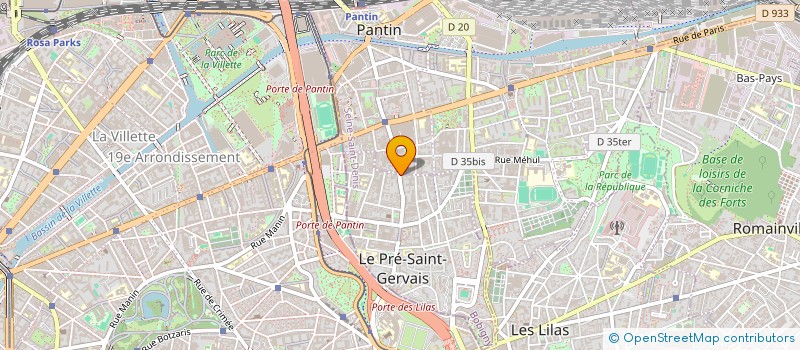 localisation de l'entreprise MADAME DELPHINE RIBEYRE à LE PRE-SAINT-GERVAIS