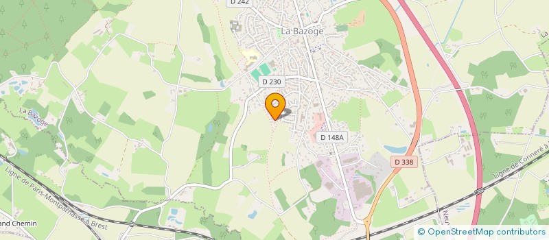 localisation de l'entreprise MADAME DELPHINE RICHARD  LA BAZOGE