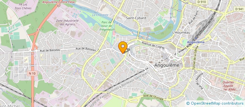 localisation de l'entreprise MADAME DELPHINE RIEU à ANGOULEME