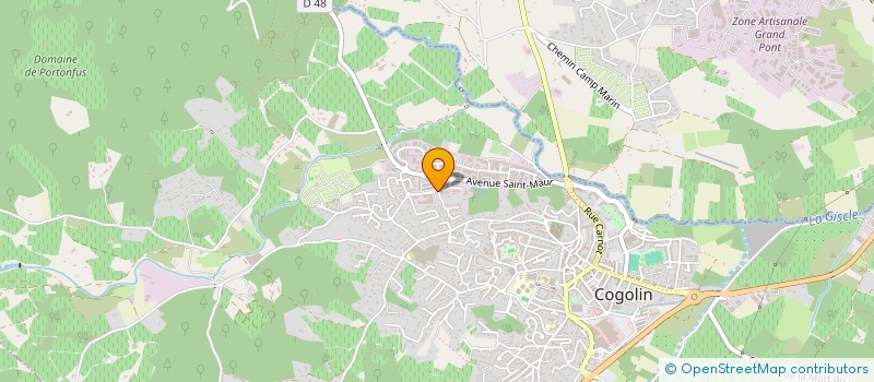 localisation de l'entreprise MADAME DELPHINE RIGAUX à COGOLIN
