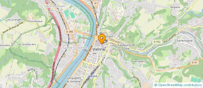 localisation de l'entreprise MADAME DELPHINE RIOULT à VIENNE