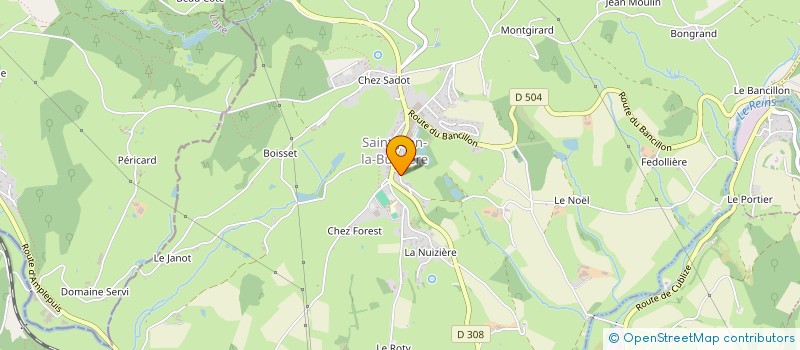 localisation de l'entreprise MADAME DELPHINE RIVIERE  SAINT-JEAN-LA-BUSSIERE