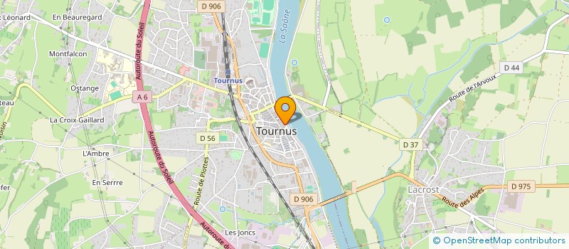 localisation de l'entreprise MADAME DELPHINE RIVIERE à TOURNUS