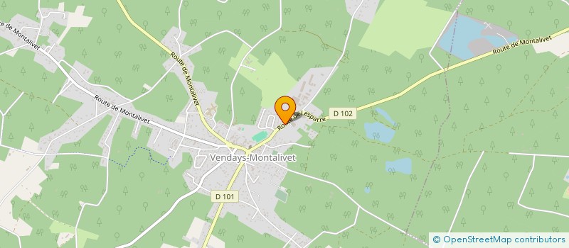 localisation de l'entreprise MADAME DELPHINE ROBIN  VENDAYS-MONTALIVET