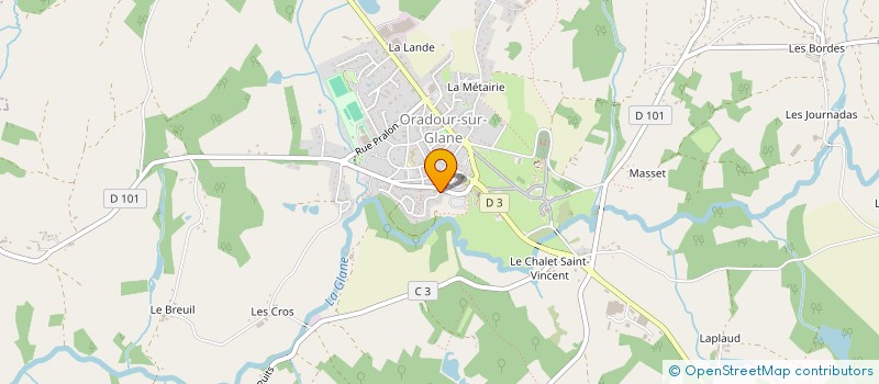 localisation de l'entreprise MADAME DELPHINE ROCHOUX à ORADOUR-SUR-GLANE