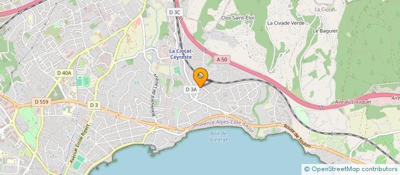 localisation de l'entreprise MADAME DELPHINE ROE D ALBERT  LA CIOTAT