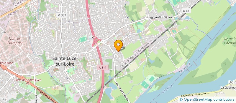 localisation de l'entreprise MADAME DELPHINE ROSSARD  SAINTE-LUCE-SUR-LOIRE