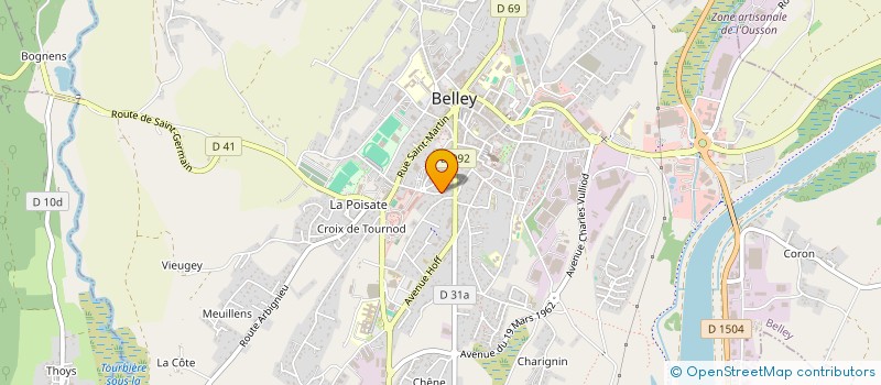 localisation de l'entreprise MADAME DELPHINE ROSTAING  BELLEY