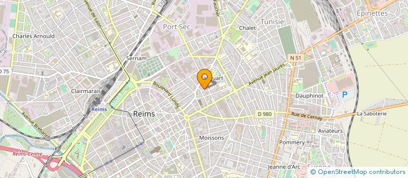 localisation de l'entreprise MADAME DELPHINE ROUBERT  REIMS