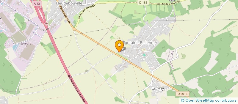 localisation de l'entreprise MADAME DELPHINE ROULLAND  FONTAINE-BELLENGER