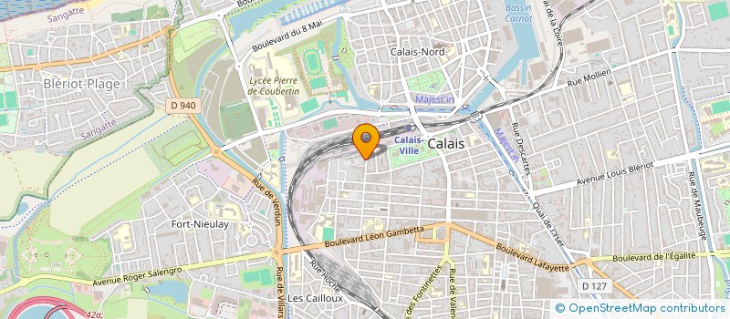 localisation de l'entreprise MADAME DELPHINE ROUSSEAU  CALAIS