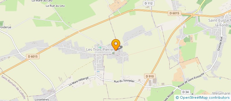 localisation de l'entreprise MADAME DELPHINE ROUSSEL  LES TROIS-PIERRES