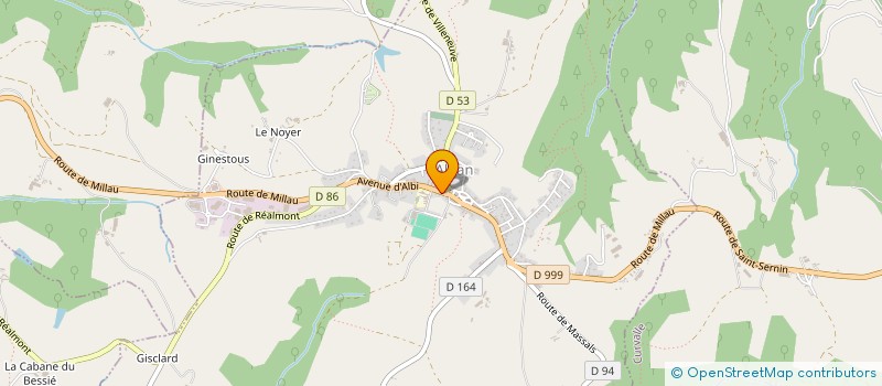 localisation de l'entreprise MADAME DELPHINE ROUSSEL  ALBAN