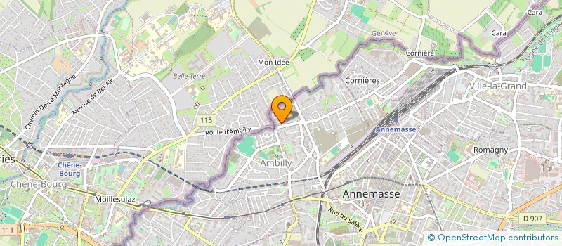 localisation de l'entreprise MADAME DELPHINE ROUSSET-ROUVIERE  AMBILLY