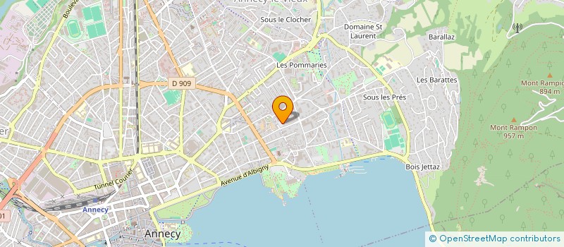 localisation de l'entreprise MADAME DELPHINE ROZET à ANNECY