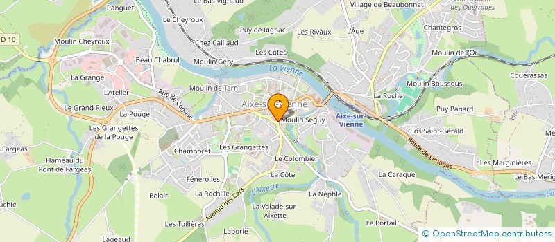 localisation de l'entreprise MADAME DELPHINE SABATIER à AIXE-SUR-VIENNE