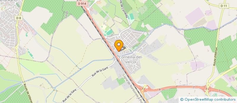 localisation de l'entreprise MADAME DELPHINE SANCHEZ  CORNEILLA-DEL-VERCOL