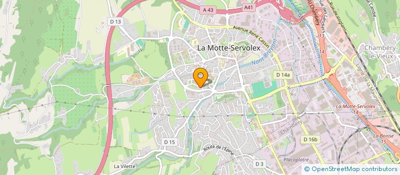 localisation de l'entreprise MADAME DELPHINE SARRET à LA MOTTE-SERVOLEX