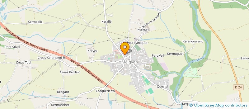 localisation de l'entreprise MADAME DELPHINE SCAVENNEC  MELGVEN