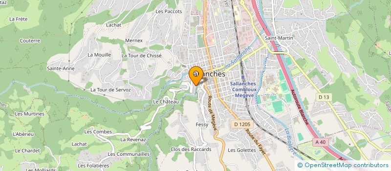 localisation de l'entreprise MADAME DELPHINE SECOUET  SALLANCHES