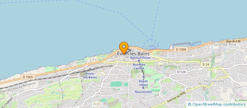 localisation de l'entreprise MADAME DELPHINE SEDALLIAN  EVIAN-LES-BAINS