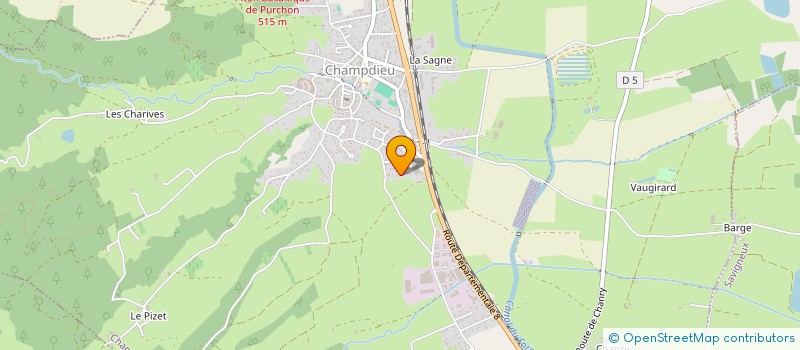 localisation de l'entreprise MADAME DELPHINE SEIGNE  CHAMPDIEU