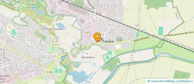 localisation de l'entreprise MADAME DELPHINE SEJOURNE  TRELAZE