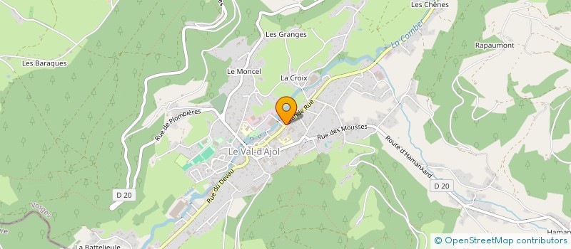 localisation de l'entreprise MADAME DELPHINE SELLIER à CORCIEUX