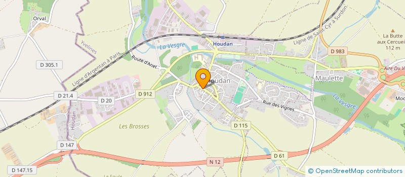 localisation de l'entreprise MADAME DELPHINE SERAY  HOUDAN