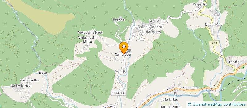 localisation de l'entreprise MADAME DELPHINE SERGEANT à SAINT-VINCENT-D OLARGUES