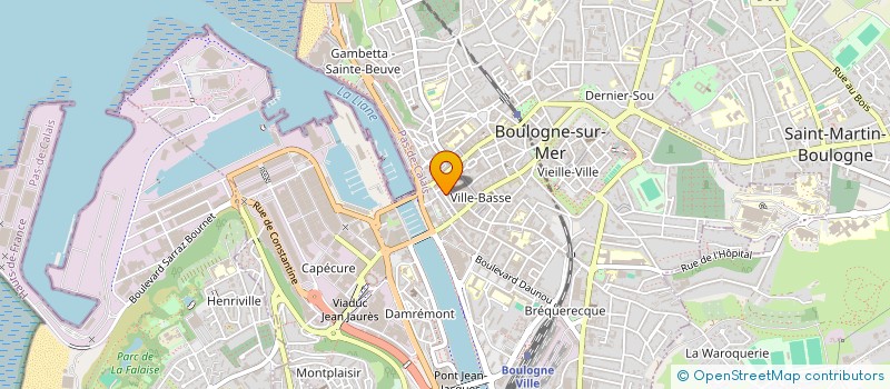 localisation de l'entreprise MADAME DELPHINE SERRURIER à BOULOGNE-SUR-MER