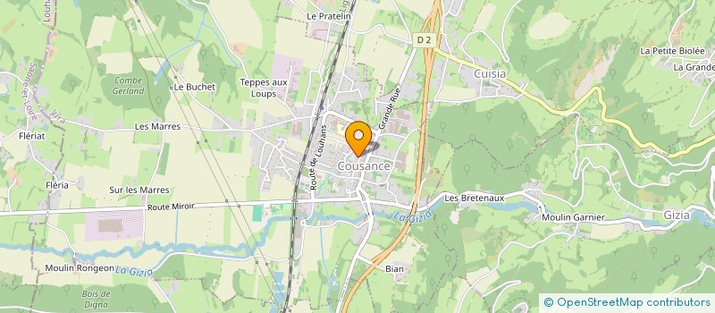 localisation de l'entreprise MADAME DELPHINE SEVESTRE à COUSANCE