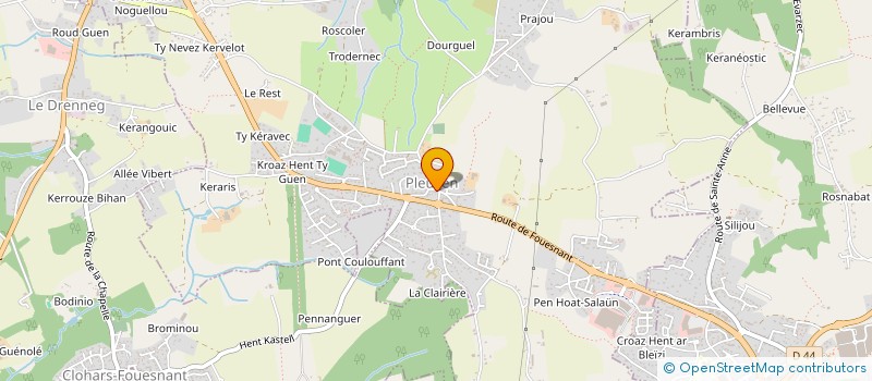 localisation de l'entreprise MADAME DELPHINE SEZNEC  PLEUVEN